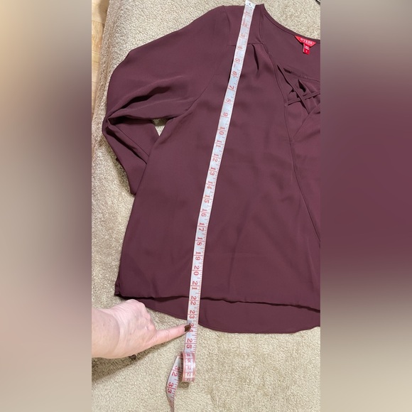 GUESS Burgundy Top Size S - Picture 8 of 8